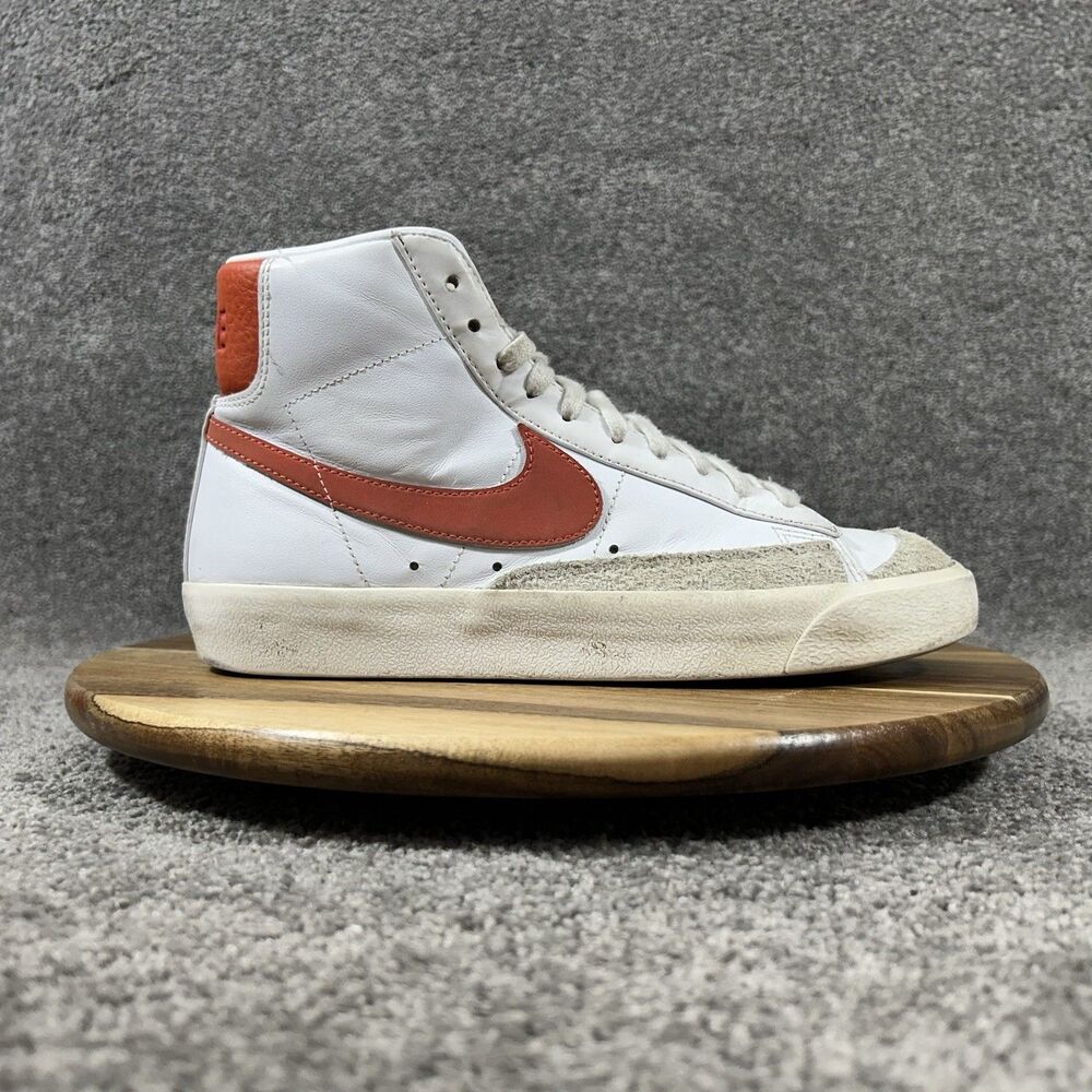 Nike Blazer Mid '77 DZ4408-100 Men’s Size 8 White Mantra Orange Athletic Shoes